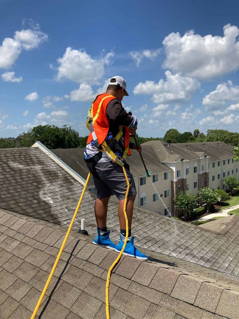 roof cleaning services davenport