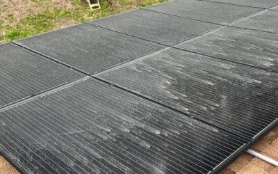 What causes solar panels to become dirty?