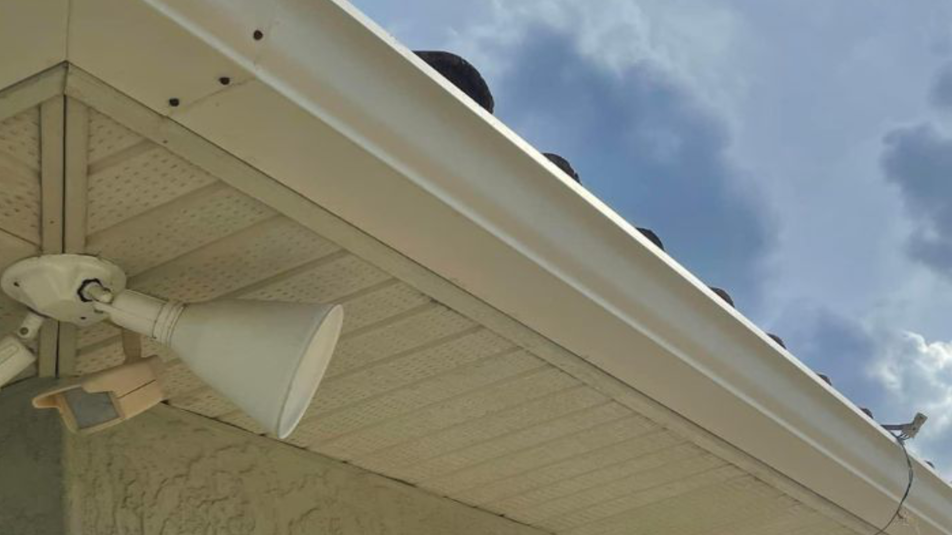 Cleaned Gutter and Soffit 