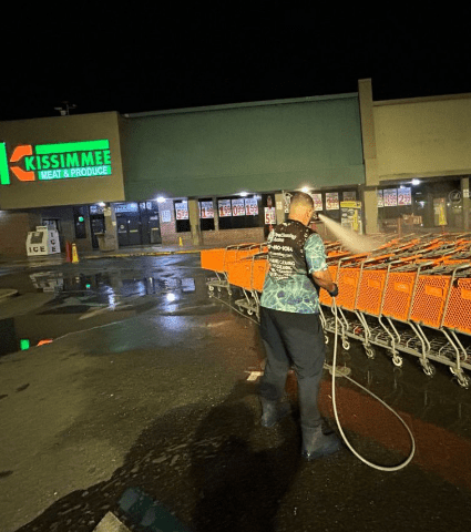 KISSIMMEE SHOPPING CARTS PCA Washing Pressure Washing Shopping Carts in Polk , Orange and Osceola Counties and Central Florida.