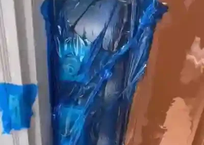 Covered smart door lock Covered smart door lock
