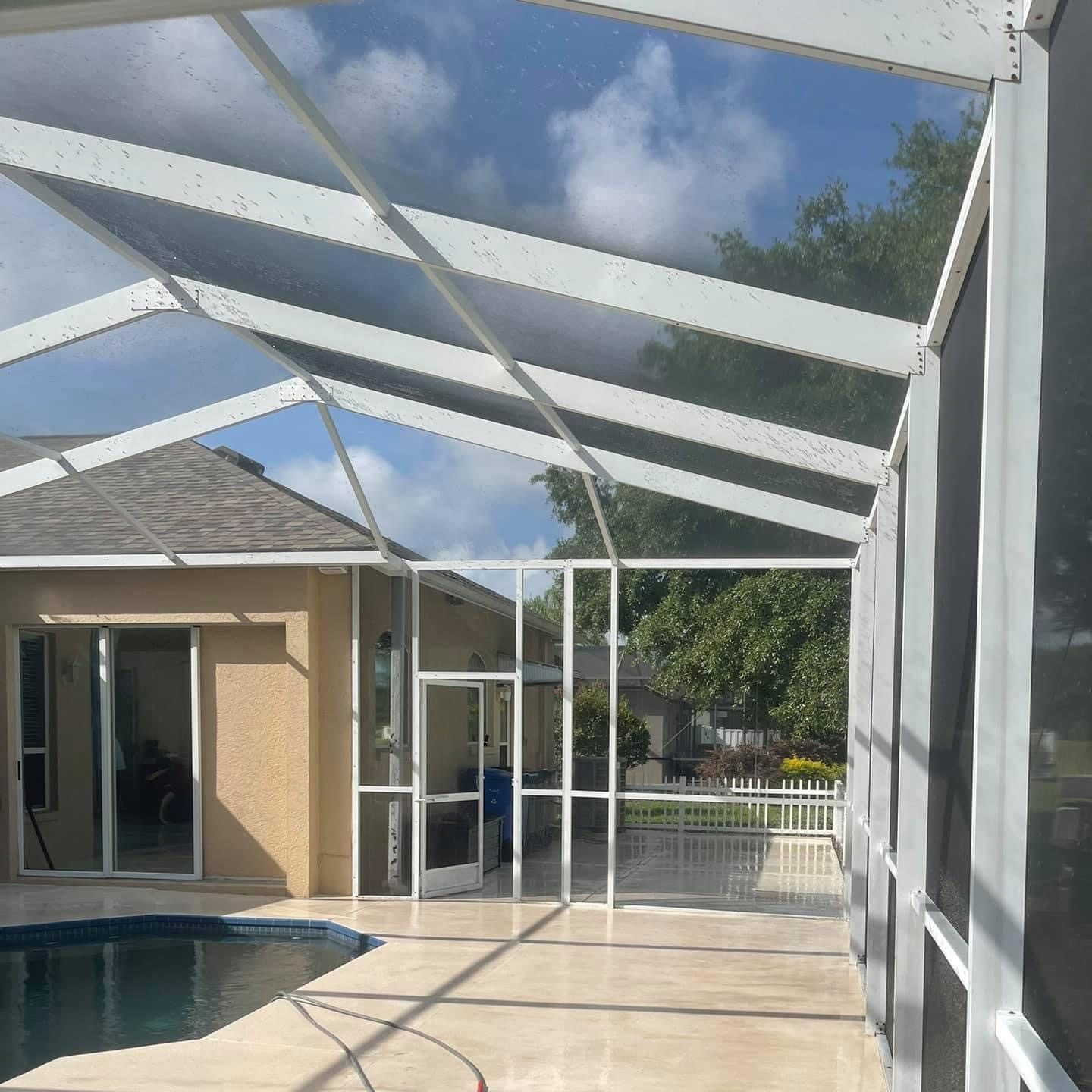 After Pool Deck Cage Cleaning 1 e1773180246618