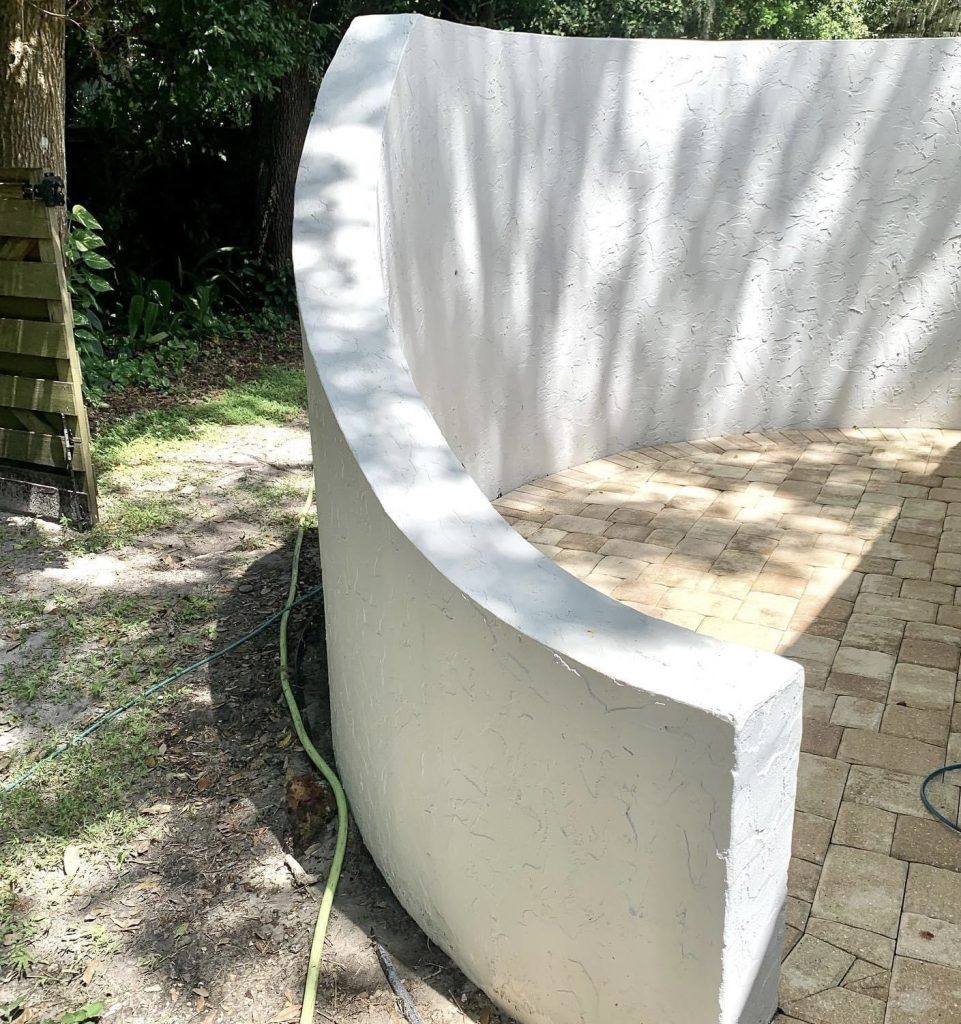 After Retain Wall Cleaning