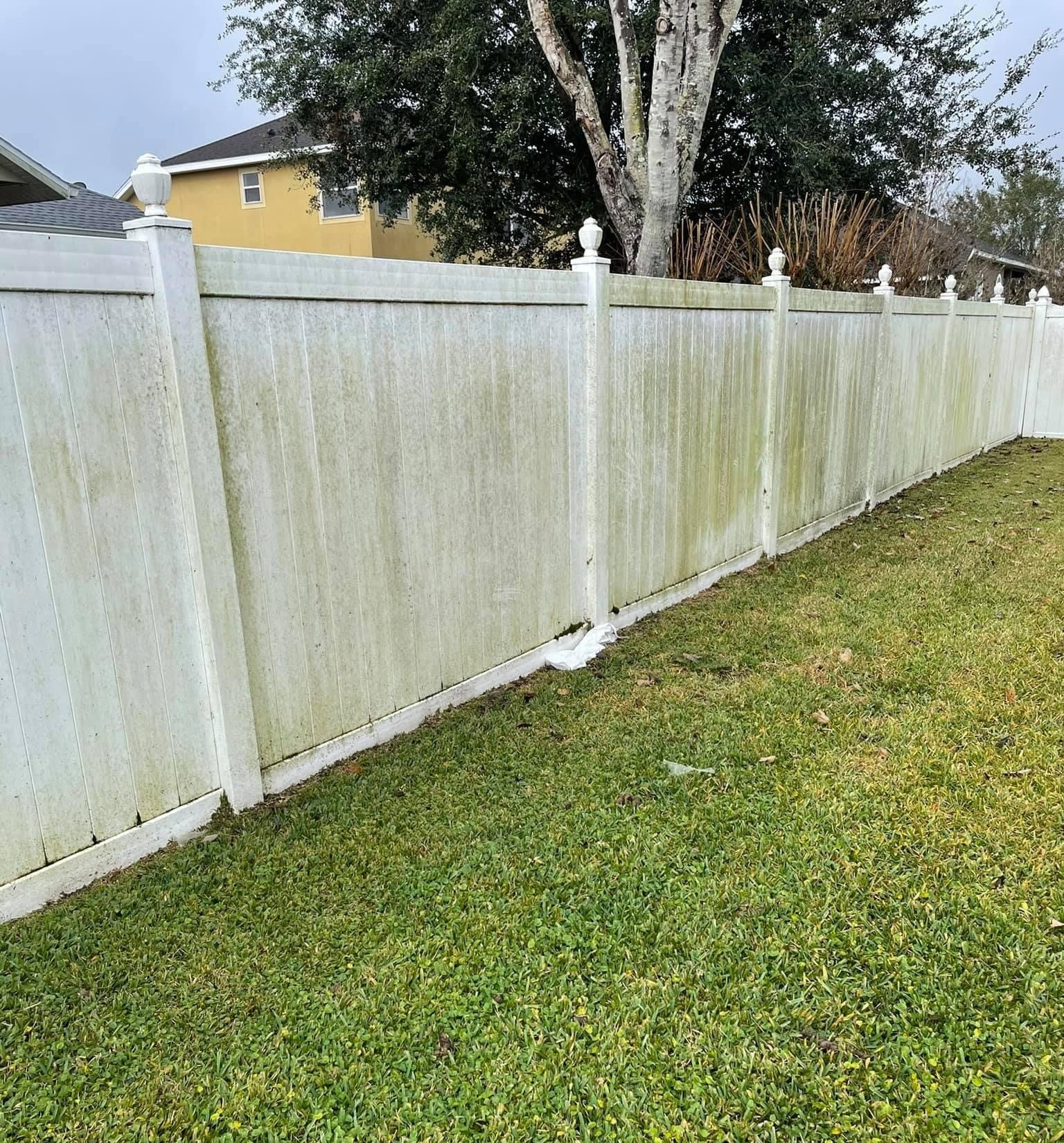 Before Fence Cleaning Lakeland FL e1773176935510