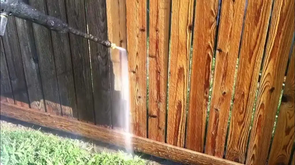 Cleaning a Wood Fence
