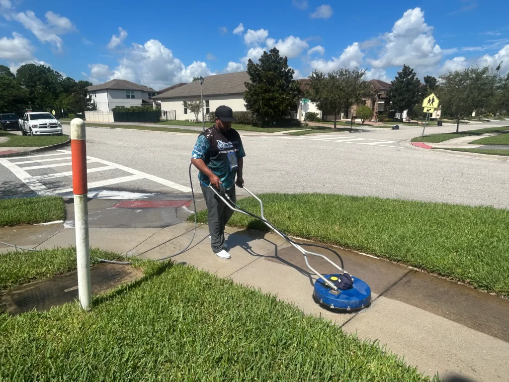 Pro Cleaning Action Sidewalk Cleaning