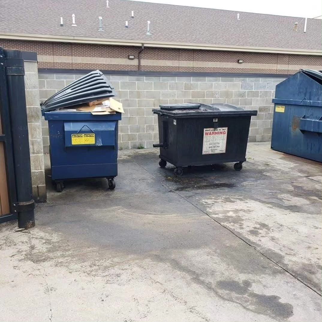 Dumpster Pad Before 1