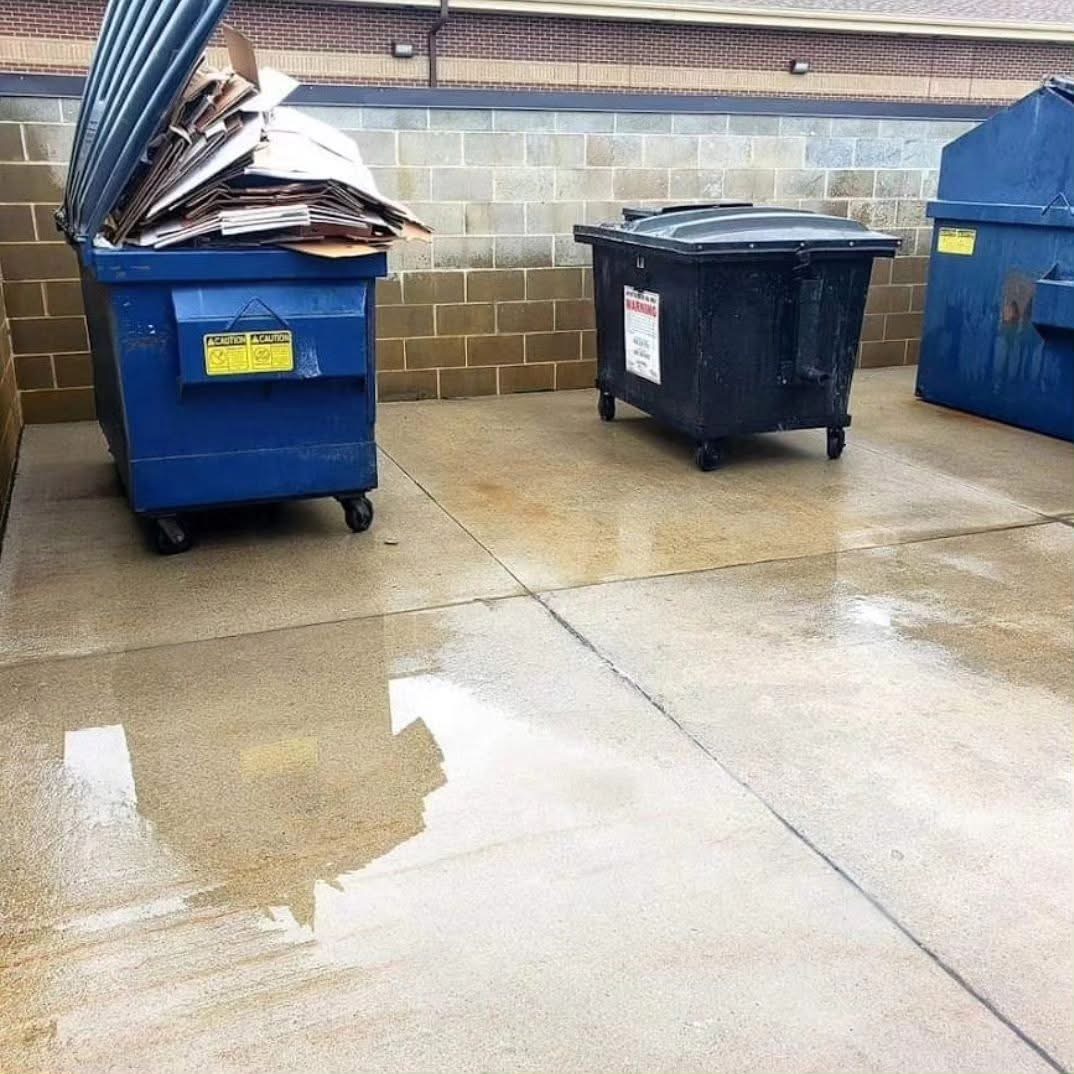 Dumpster Pad Cleaning Aftet 1