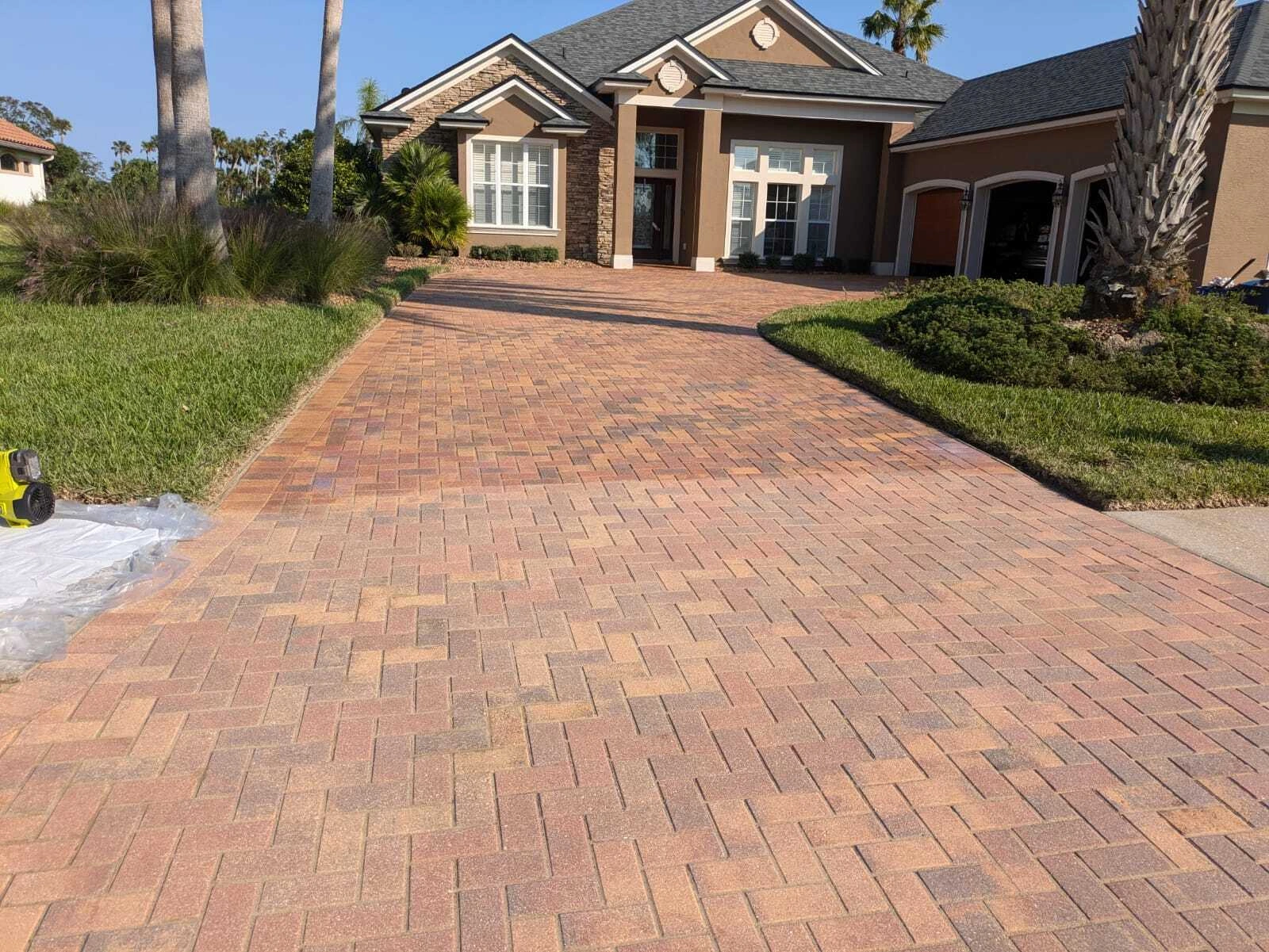 Paver Sealing Before