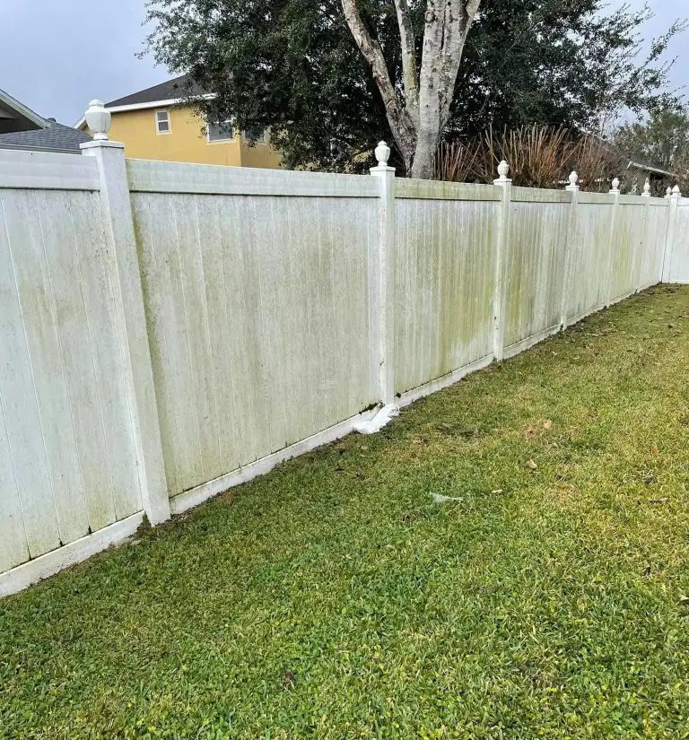 Before Fence Cleaning Lakeland FL e1773176935510