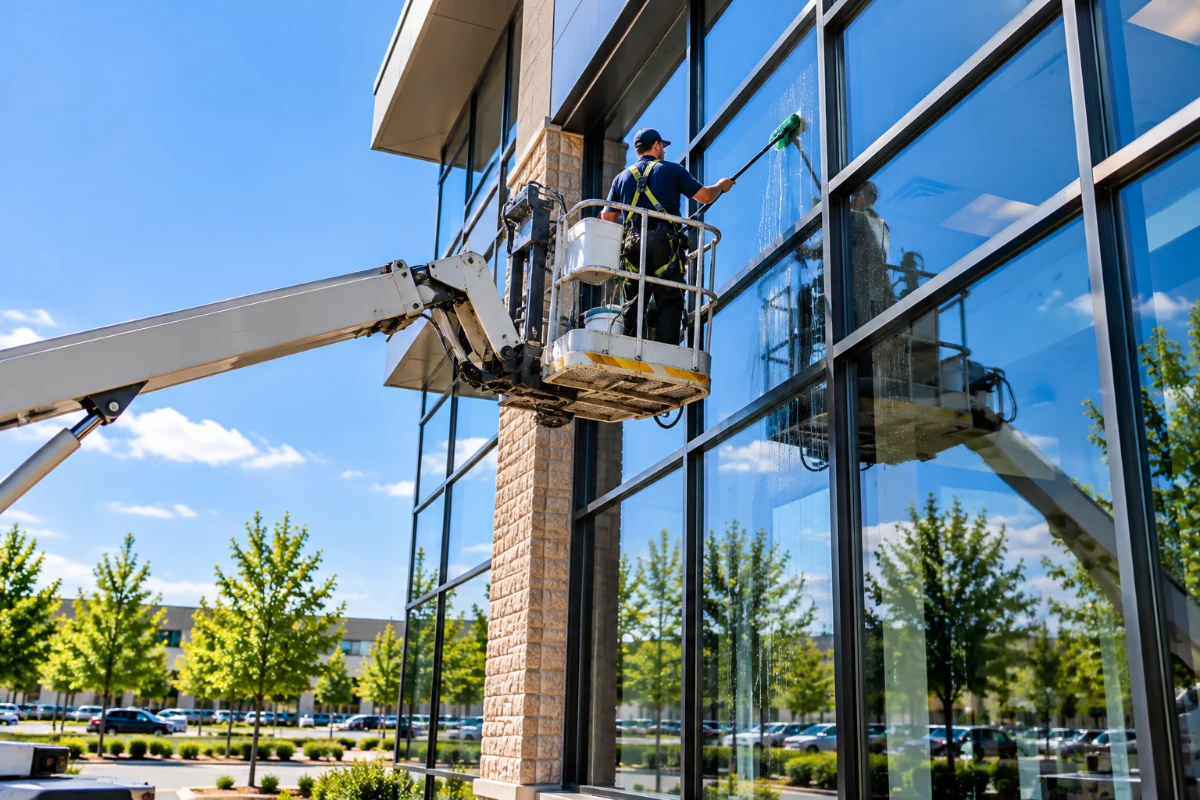 Commercial Window Cleaning Access