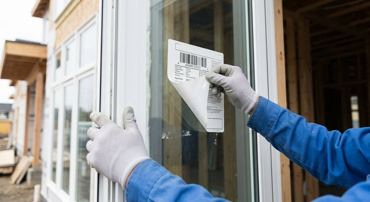 Sticker & Adhesive Removal From New Windows