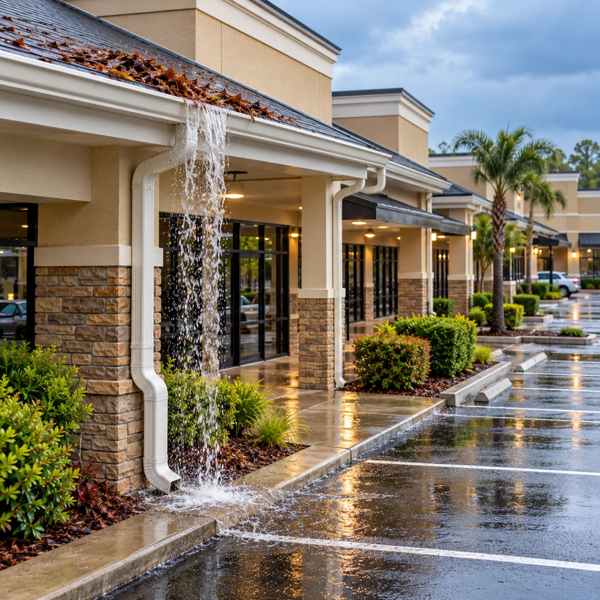 Commercial Gutter Cleaning Davenport FL | Pro Cleaning Action 4 A Commercial Gutter Problem Rarely Stays in One Spot