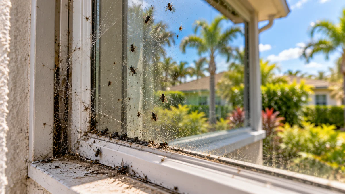 Exterior Window Cleaning Davenport FL | Pro Cleaning Action 12 Bugs, Webs & Outdoor Window Buildup