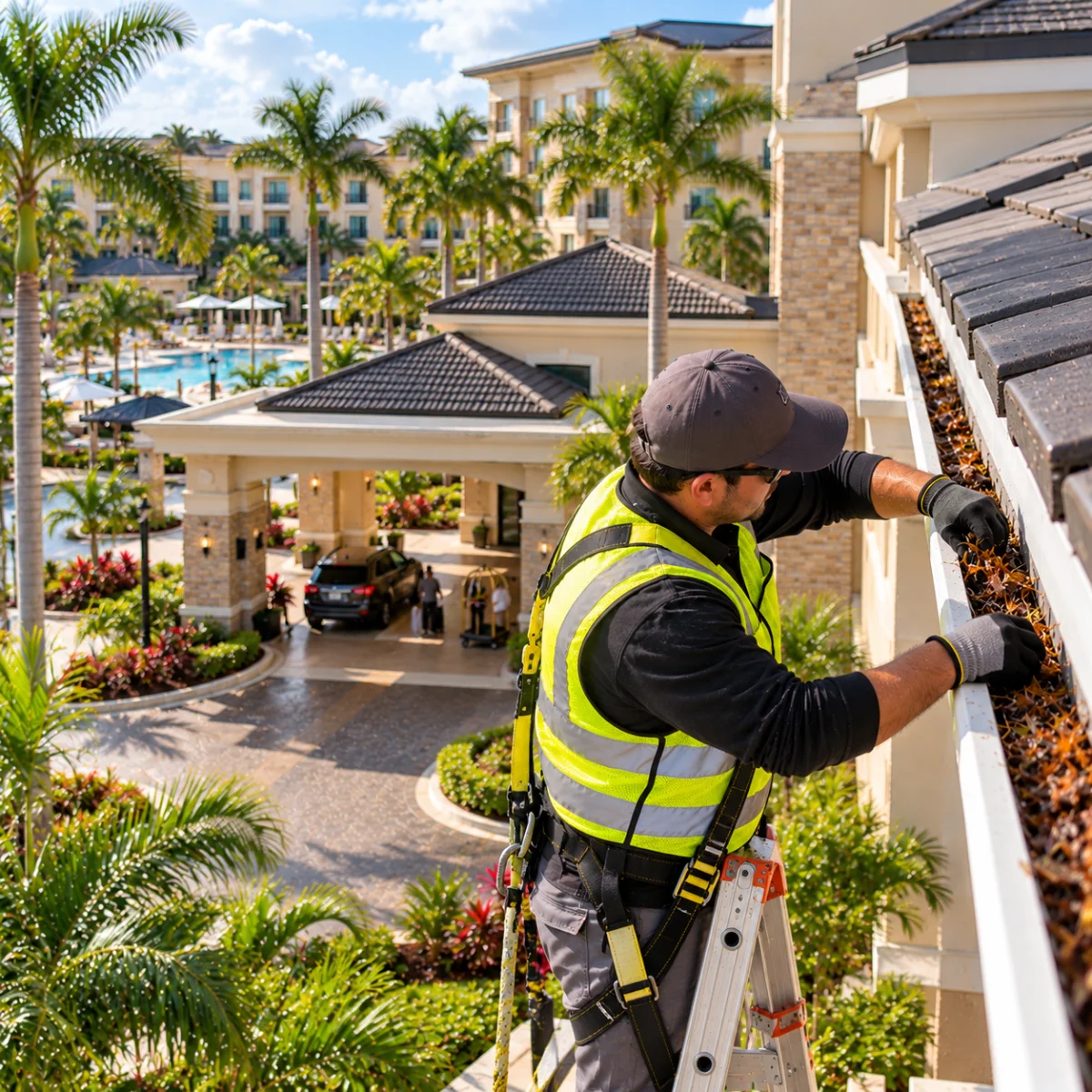 Commercial Gutter Cleaning Davenport FL | Pro Cleaning Action 20 Commercial Gutter Cleaning for Hotels & Resort Properties