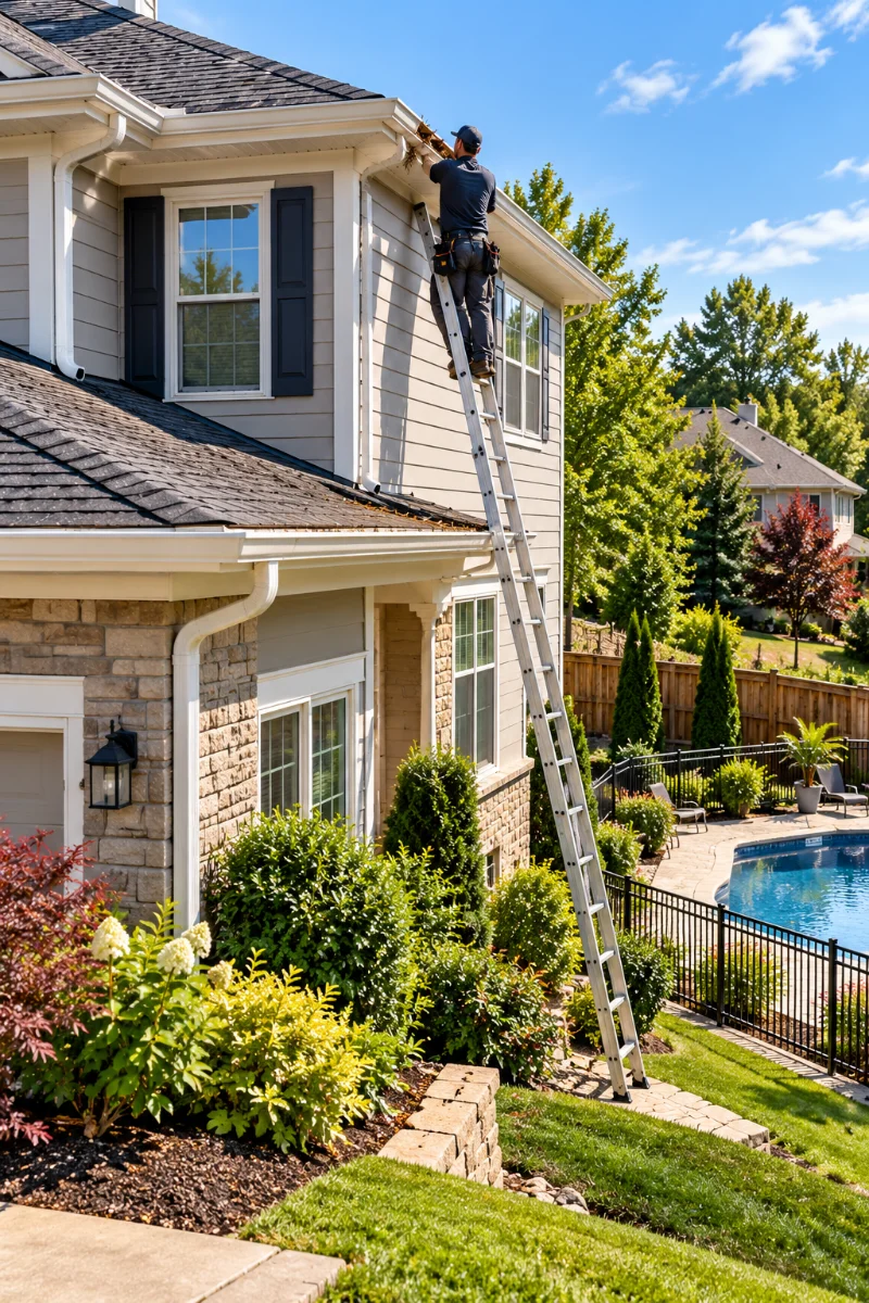 Residential Gutter Cleaning Davenport FL | Pro Cleaning Action 6 Gutter Cleaning for Two-Story Homes
