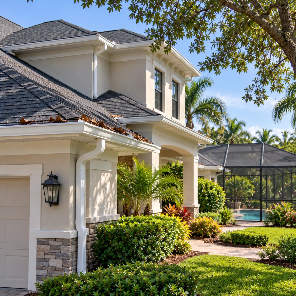 Gutter Debris Removal in Reunion