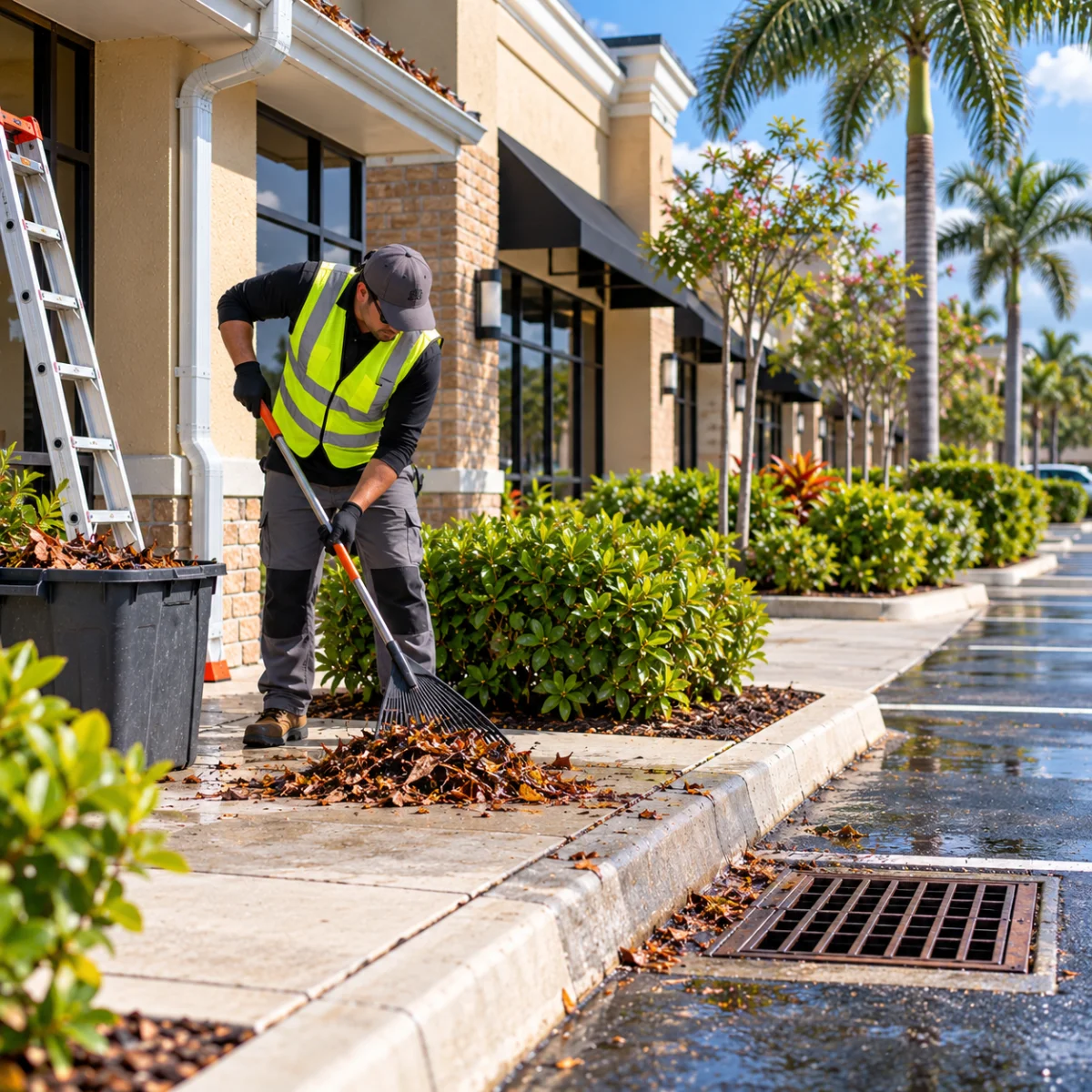 Commercial Gutter Cleaning Davenport FL | Pro Cleaning Action 15 Keep Gutter Debris Out of Storm Drains