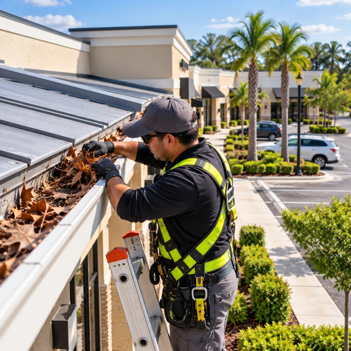 Commercial Gutter Cleaning Davenport FL | Pro Cleaning Action 10 One-Time Commercial Gutter Cleaning
