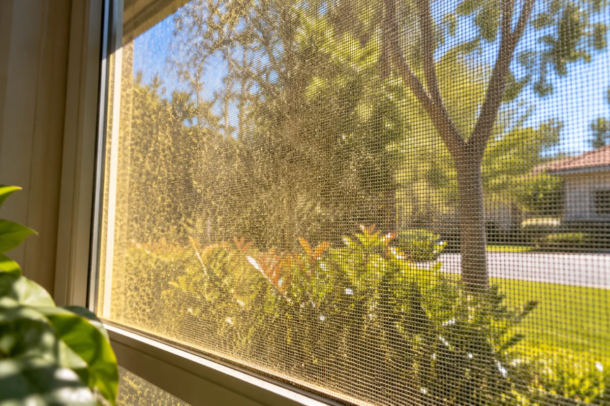 Pollen on Window Screens