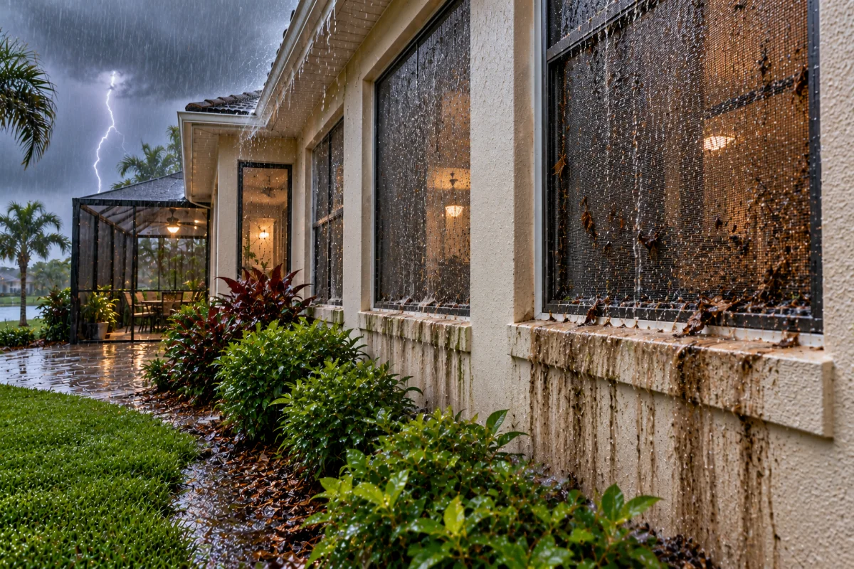 Rainy-Season Screen Cleaning