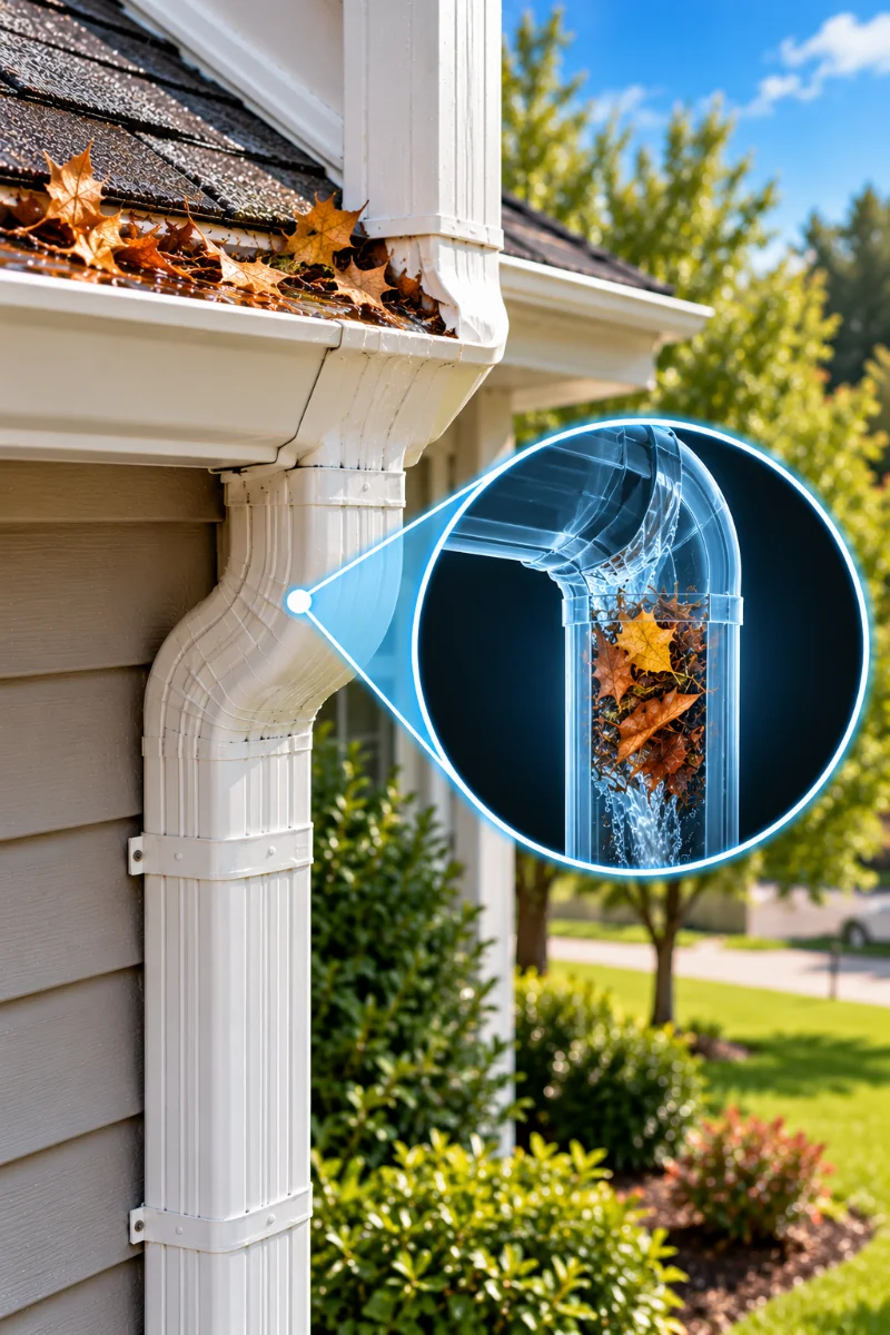 Residential Gutter Cleaning Davenport FL | Pro Cleaning Action 4 Residential Downspout Cleaning