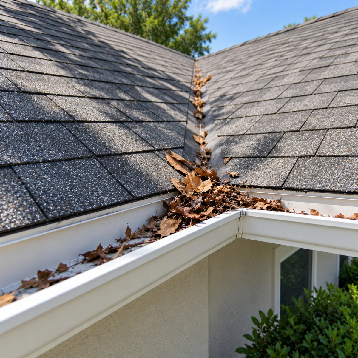 Roof Valleys Can Send Debris Toward One Area