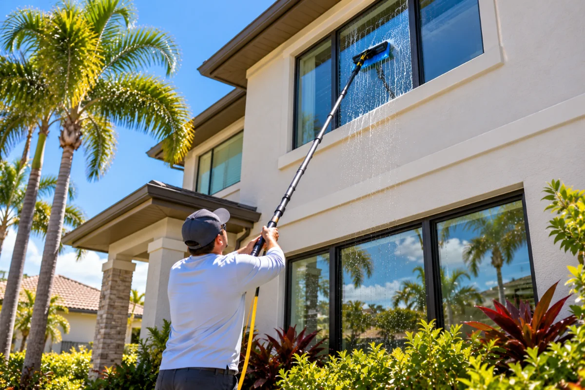 Exterior Window Cleaning Davenport FL | Pro Cleaning Action 7 Second-Story Exterior Window Cleaning